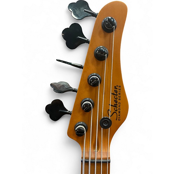Used Schecter Guitar Research Model T 5 Natural Electric Bass Guitar