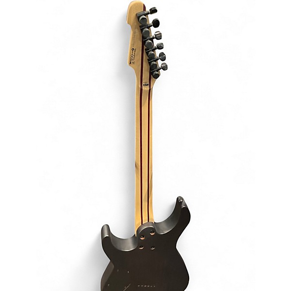 Used ESP LTD M-1000MS TRANS BLACK FLAME Solid Body Electric Guitar