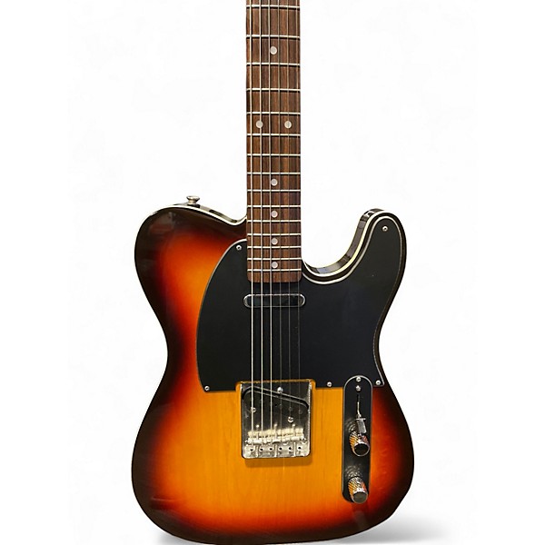 Used Fernandes Telecaster 3 Tone Sunburst Solid Body Electric Guitar