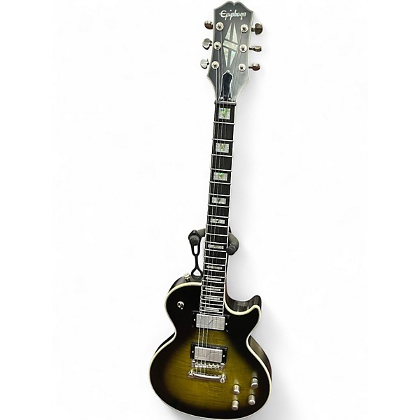 Used Epiphone Prophecy Olive Tiger Aged Solid Body Electric Guitar