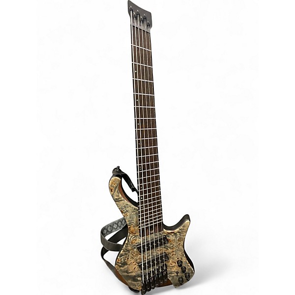 Used Ibanez EHB1506MS Burl Top Electric Bass Guitar