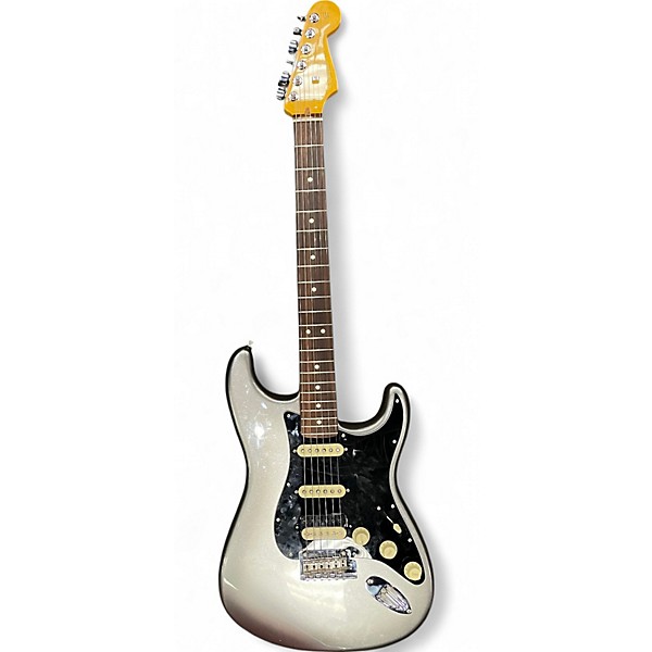 Used Fender American Professional II Stratocaster Black and Silver Solid Body Electric Guitar