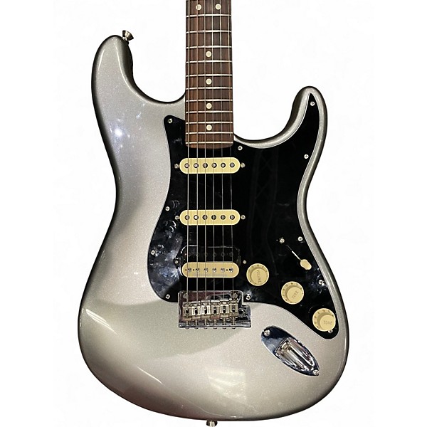 Used Fender American Professional II Stratocaster Black and Silver Solid Body Electric Guitar