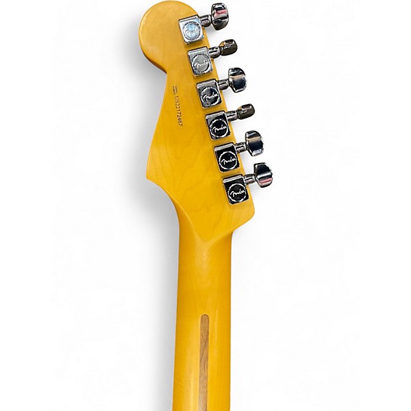 Used Fender American Professional II Stratocaster Black and Silver Solid Body Electric Guitar