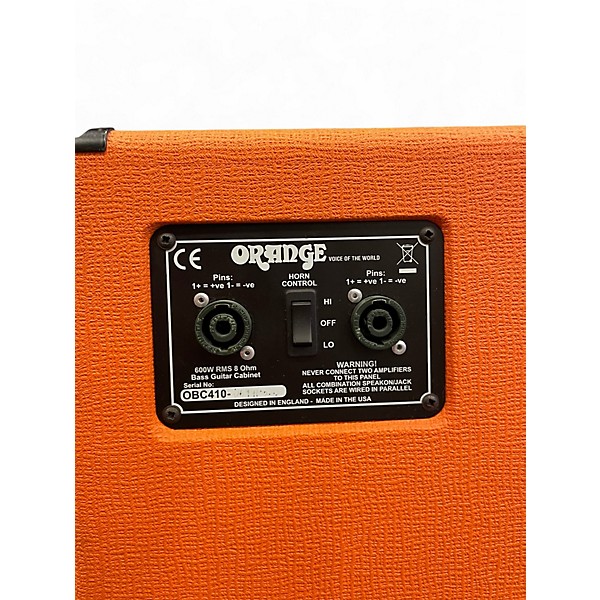 Used Orange Amplifiers OBC410 600W 4x10 Bass Cabinet