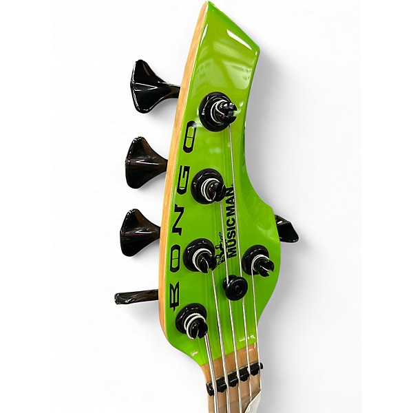 Used Ernie Ball Music Man Bongo 5 HH MANTIS GREEN Electric Bass Guitar