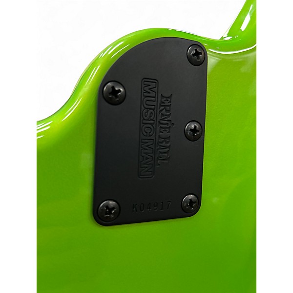 Used Ernie Ball Music Man Bongo 5 HH MANTIS GREEN Electric Bass Guitar