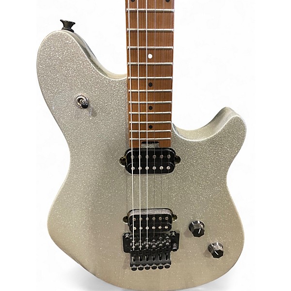 Used EVH Wolfgang Standard Silver Sparkle Solid Body Electric Guitar