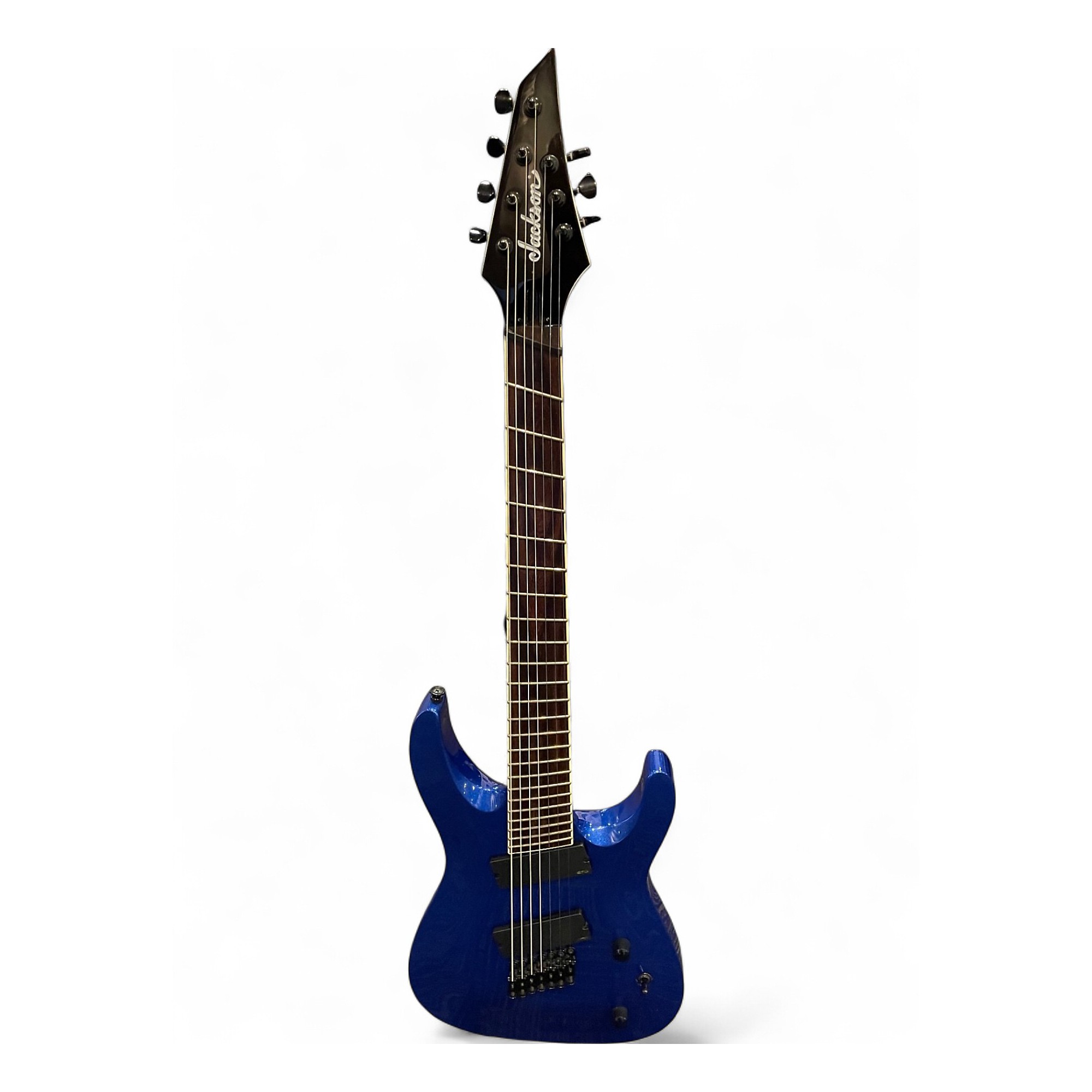 Used Jackson SLAT 7 BLUE METALLIC Solid Body Electric Guitar BLUE