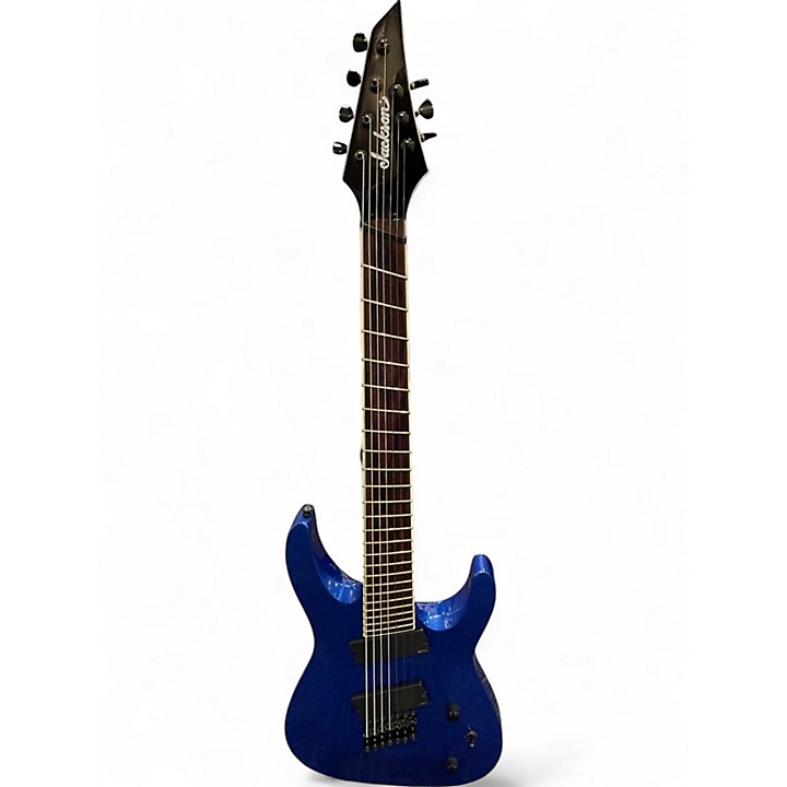 Used Jackson SLAT 7 BLUE METALLIC Solid Body Electric Guitar BLUE