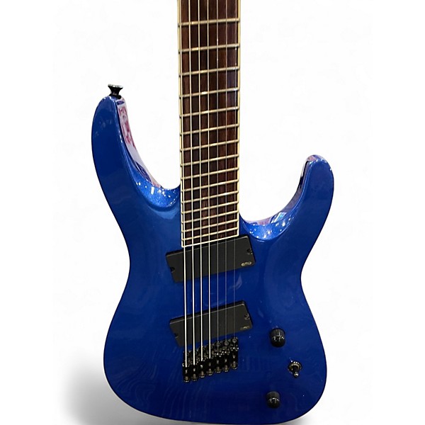 Used Jackson SLAT 7 BLUE METALLIC Solid Body Electric Guitar