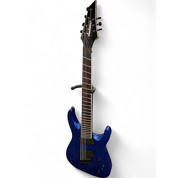 Used Jackson SLAT 7 BLUE METALLIC Solid Body Electric Guitar
