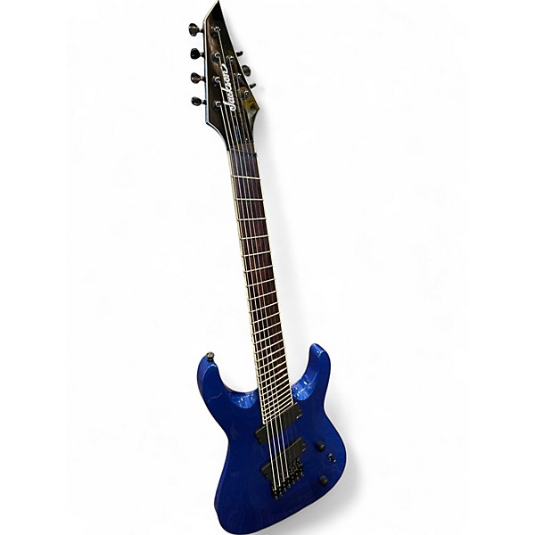 Used Jackson SLAT 7 BLUE METALLIC Solid Body Electric Guitar