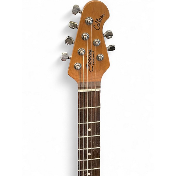 Used Sterling by Music Man CT50 Cutlass HSS silver Solid Body Electric Guitar