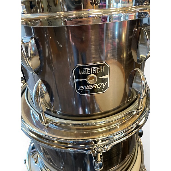 Used Gretsch Drums 5 Piece Energy GRAY STEEL Drum Kit