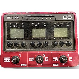 Used Zoom B3 Bass FX And Amp Simulator Bass Effect Pedal
