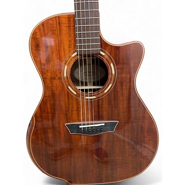 Used 2004 Washburn WCG55CE Koa Acoustic Electric Guitar