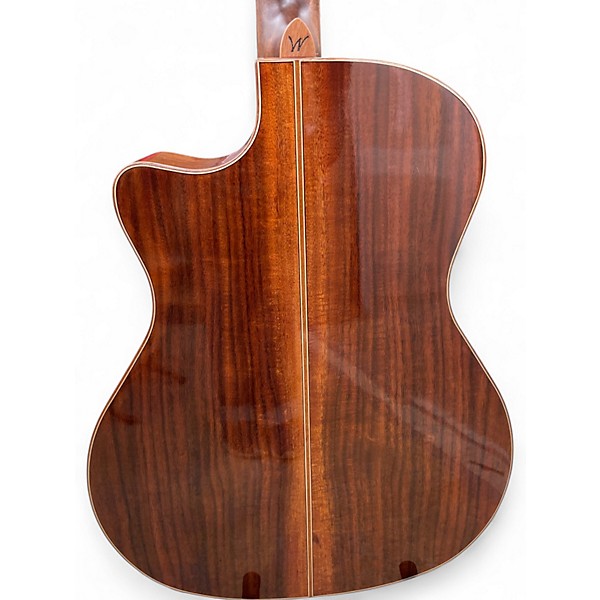 Used 2004 Washburn WCG55CE Koa Acoustic Electric Guitar