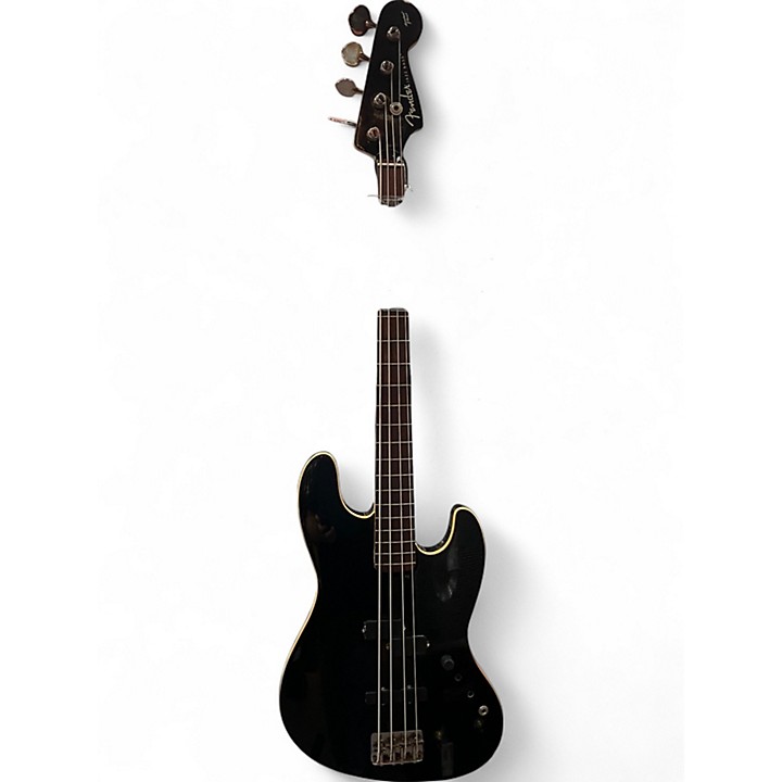 Used Fender Aerodyne Jazz Bass Black Electric Bass Guitar