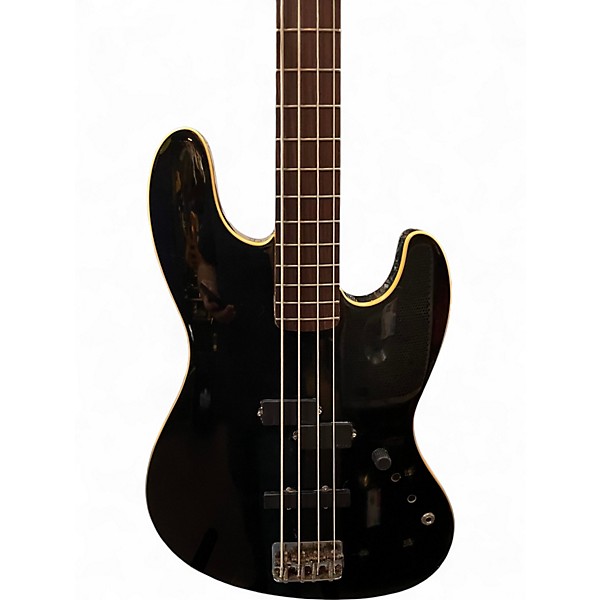Used Fender Aerodyne Jazz Bass Black Electric Bass Guitar