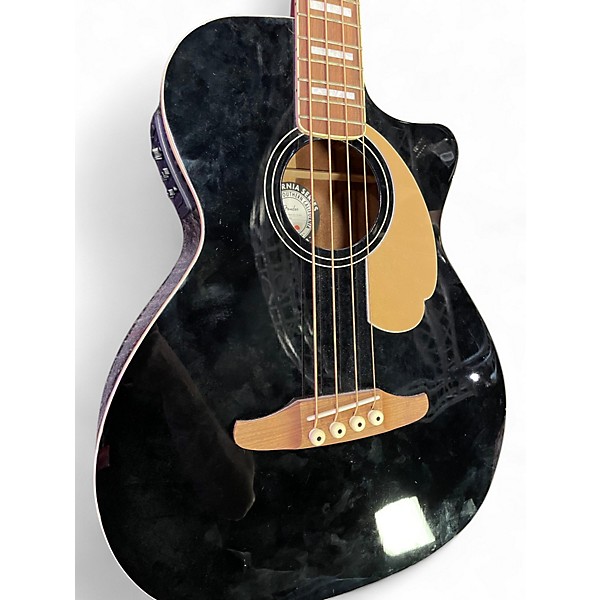Used Fender Kingman 4-String Black Acoustic Bass Guitar