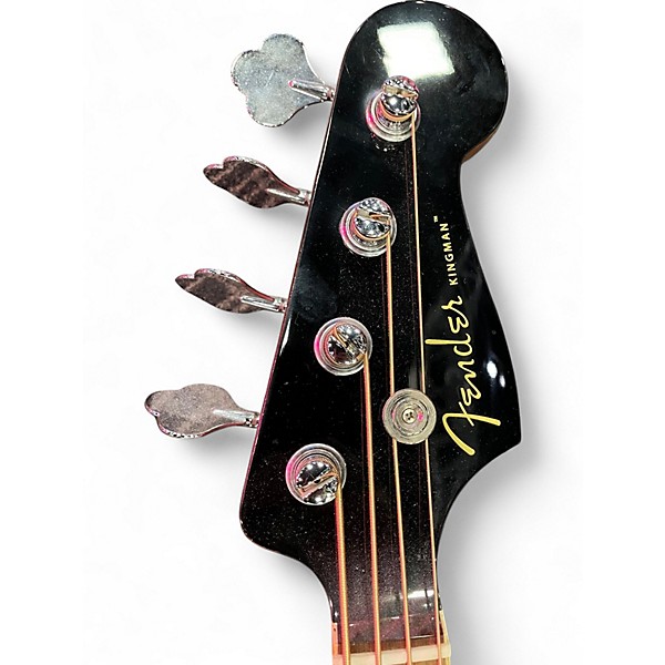 Used Fender Kingman 4-String Black Acoustic Bass Guitar