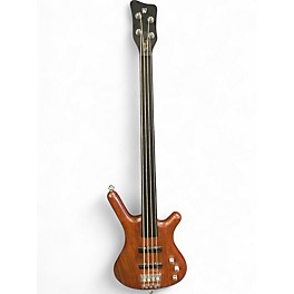 Used Warwick Pro Series Standard Corvette 4 String Fretless Natural Electric Bass Guitar