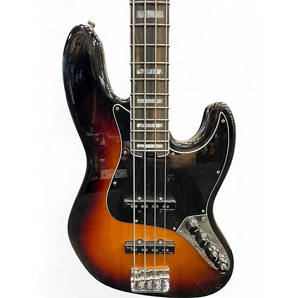 Used Fender American Elite Jazz Bass Tobacco Burst Electric Bass Guitar