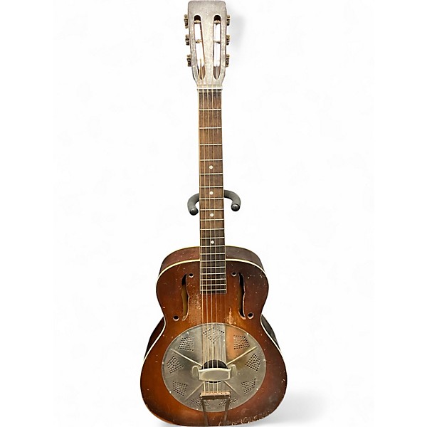 Used National Resophonic Style O Natural Resonator Guitar