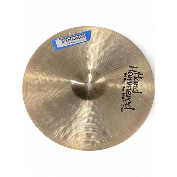 Used SABIAN 14in Hand Hammered Medium Hi-Hat Cymbal Pair Cymbal