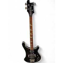 Vintage 1976 Rickenbacker 4001 JETGLO Black Electric Bass Guitar