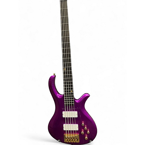 Used Schecter Guitar Research Freezesickle Purple Electric Bass Guitar