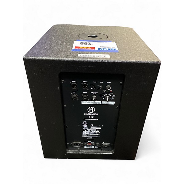 Used 2013 Harbinger S12 Powered Subwoofer