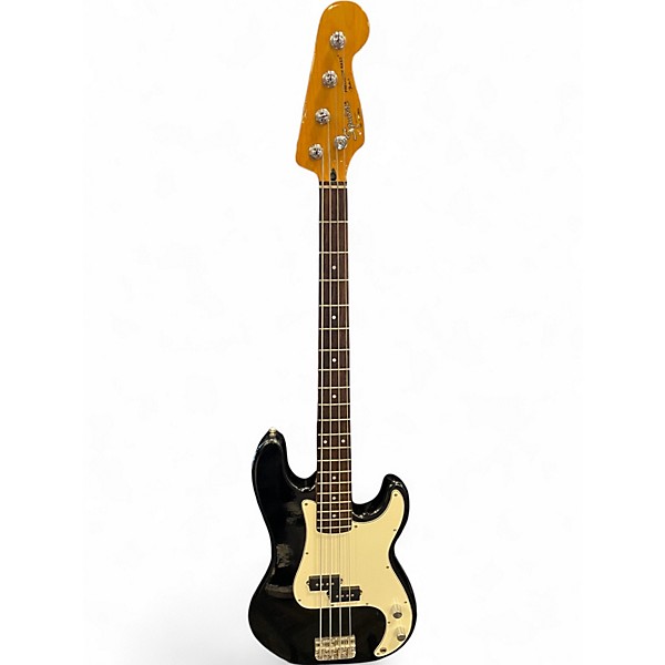 Used 1989 Squier MIK P BASS BLACK Electric Bass Guitar BLACK