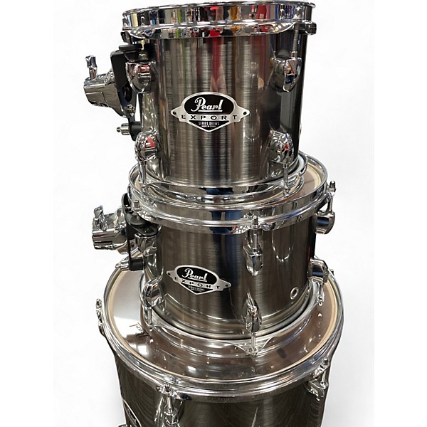 Used Pearl 4 Piece Export Smokey Chrome Drum Kit