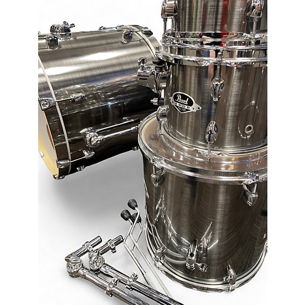 Used Pearl 4 Piece Export Smokey Chrome Drum Kit