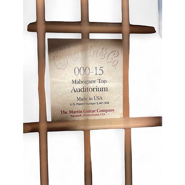 Used Martin 00015M Natural Acoustic Guitar