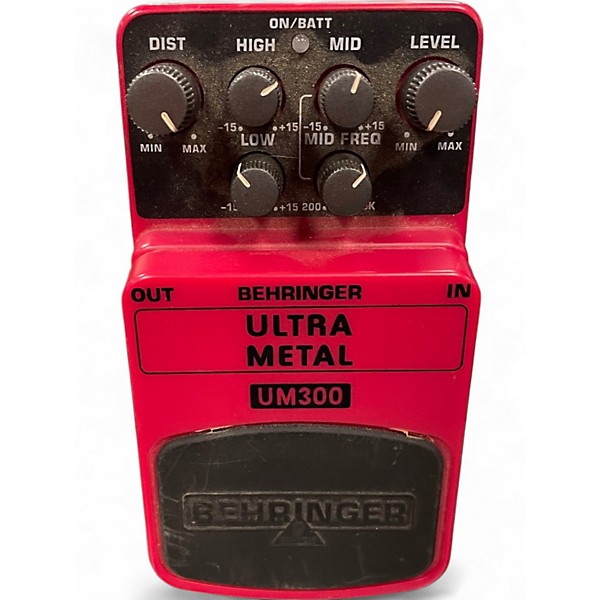 Used Behringer UM300 Ultra Metal Distortion Effect Pedal