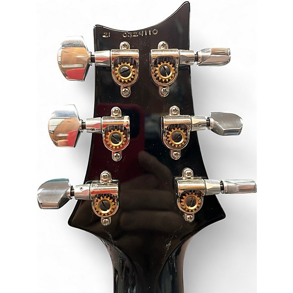 Used 2021 PRS Custom 24-08 Black Solid Body Electric Guitar