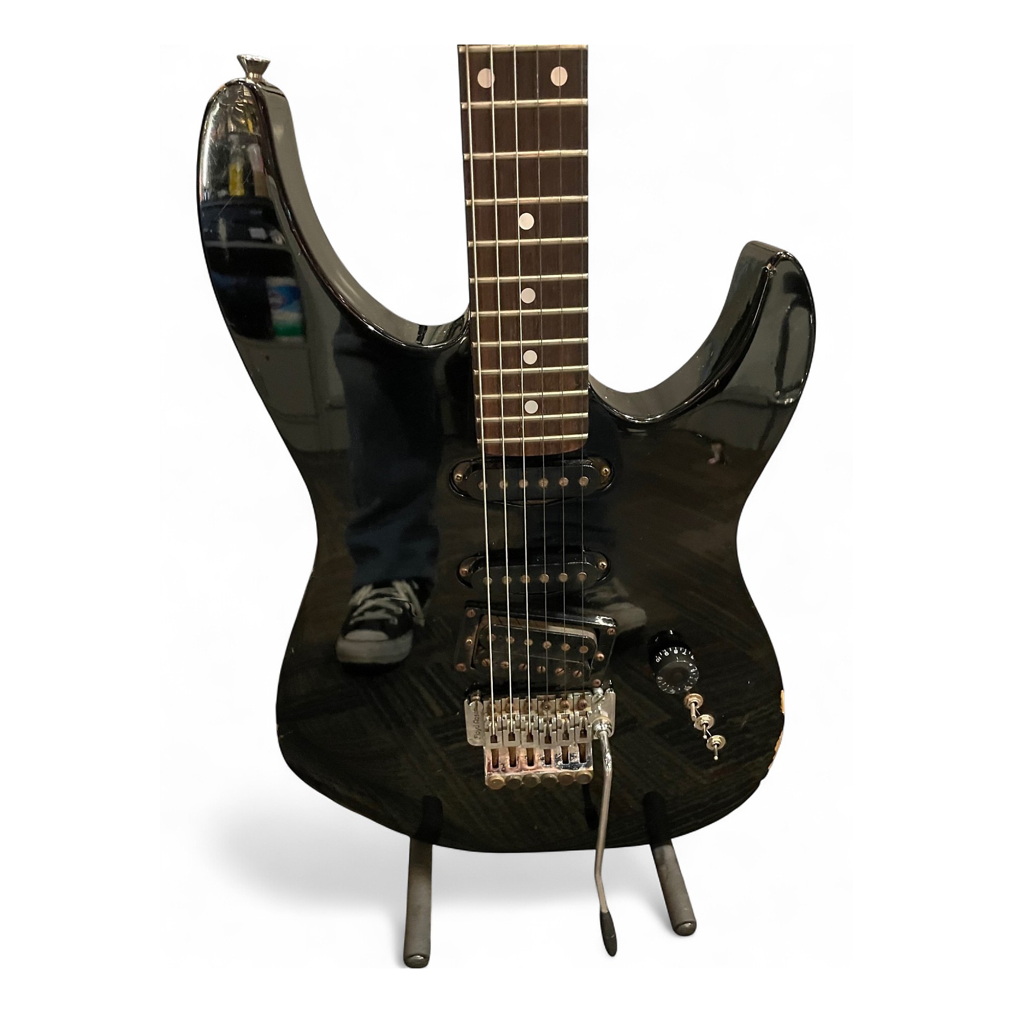 Vintage 1988 Kramer FOCUS 6000 Black Solid Body Electric Guitar