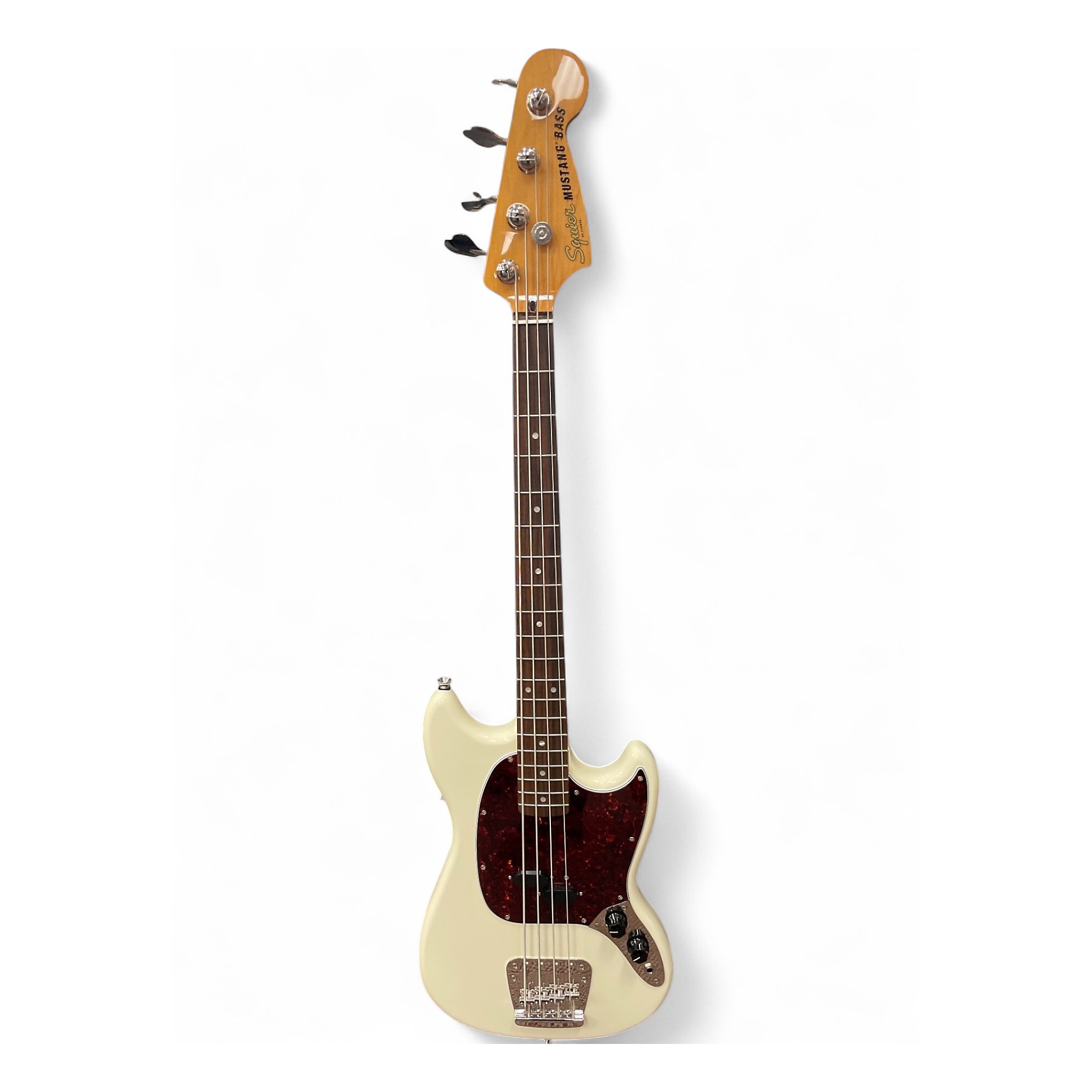 希少 黒入荷！ Used White Vintage Bass Mustang Modified Vintage Squier ギター