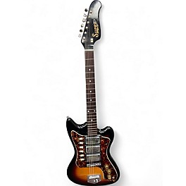 Used Supro Lexington 3 Color Sunburst Solid Body Electric Guitar