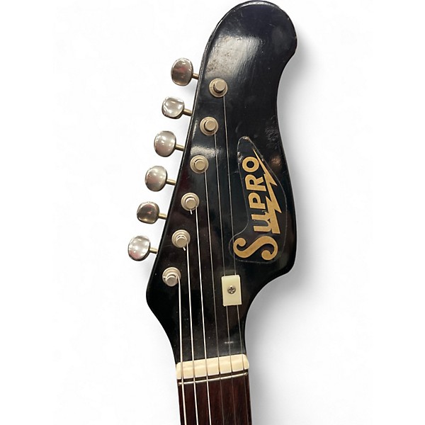 Used Supro Lexington 3 Color Sunburst Solid Body Electric Guitar