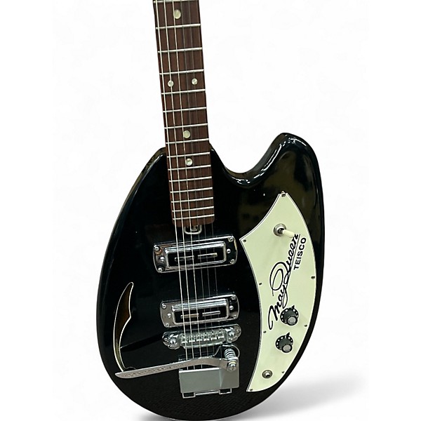 Used Teisco May queen Black Hollow Body Electric Guitar