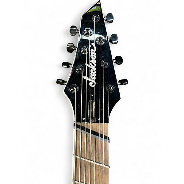 Used Jackson SLATX8 Black Solid Body Electric Guitar