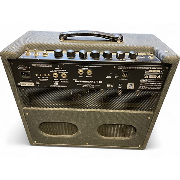 Used Fender Bassbreaker 15W 1x12 Tube Guitar Combo Amp