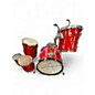 Used 1960s Ludwig 5 Piece SHADOW CLASSIC Candy Apple Red Drum Kit thumbnail