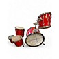 Used 1960s Ludwig 5 Piece SHADOW CLASSIC Candy Apple Red Drum Kit