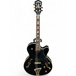 Used Washburn Memphis Black Hollow Body Electric Guitar