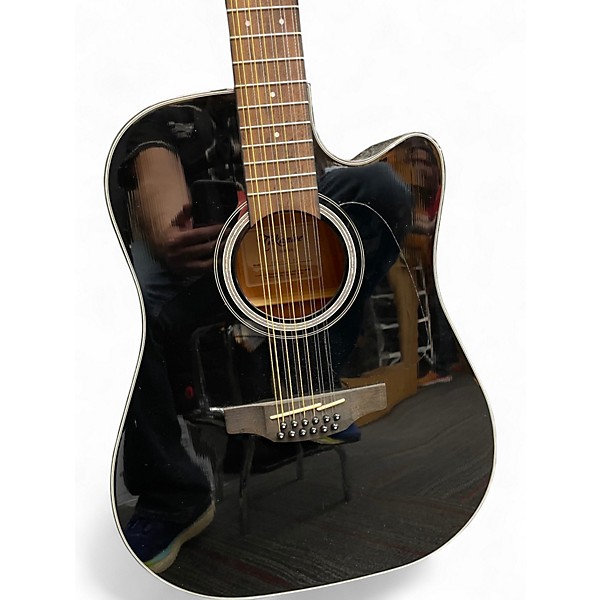 Used Takamine GD30CE-12 Black 12 String Acoustic Electric Guitar